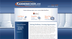 Desktop Screenshot of kannebeckerlaw.com