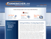Tablet Screenshot of kannebeckerlaw.com